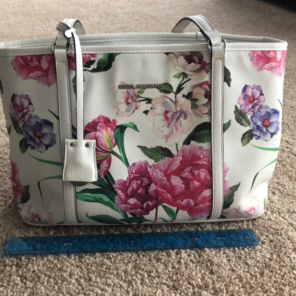 Dana Buchman floral tote purse